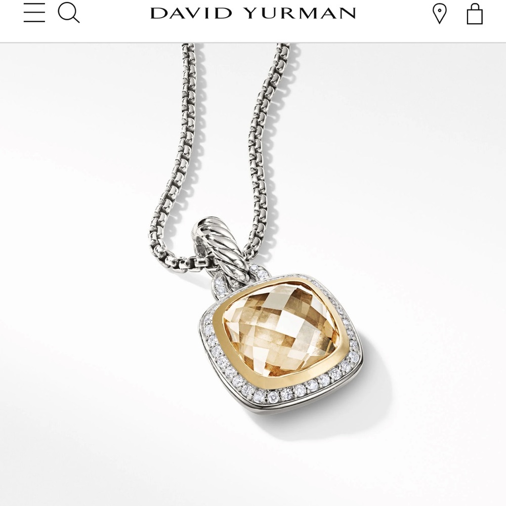 David Yurman Albion Citrine pendant